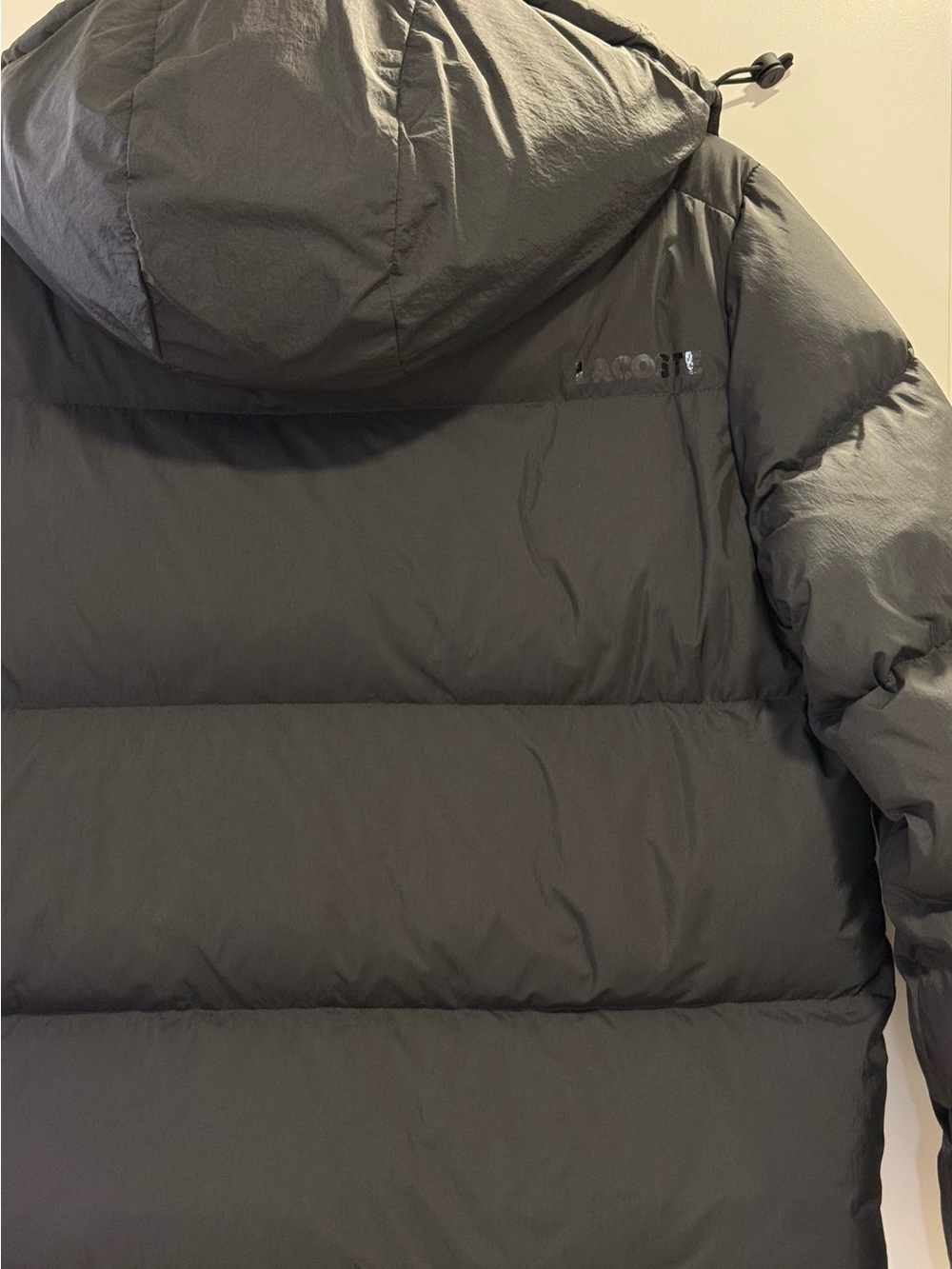 LACOSTE Women's Relaxed Fit Hooded Down Jacket - Picture 7 of 12